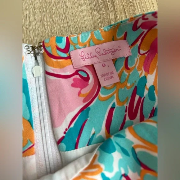 Lily Pulitzer Cotton Flamingo Print Mini Dress - Picture 3 of 7